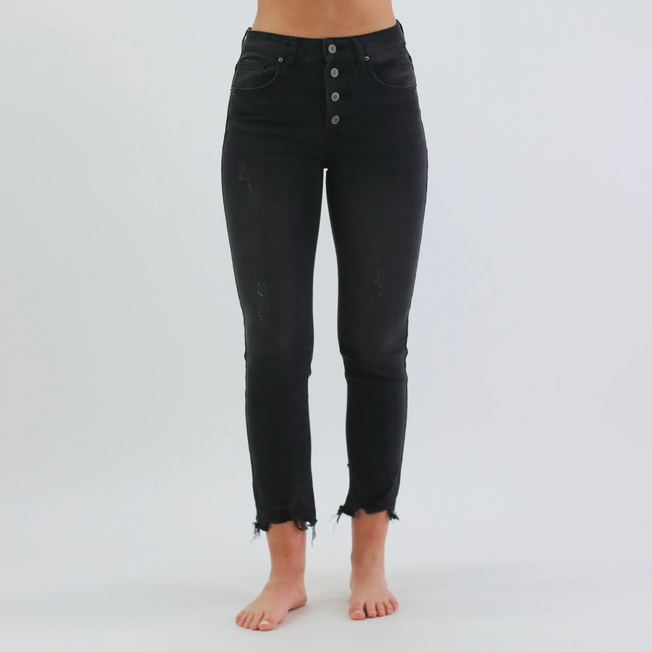 Camila Raw Hem Skinny Jeans by Risen