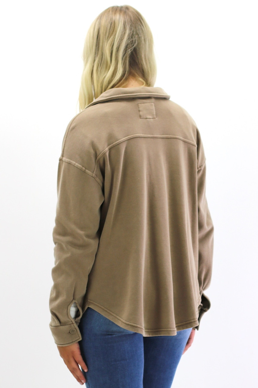 Tyler Jacket by Thread & Supply - Tavern Taupe - Trendy Threads Inc