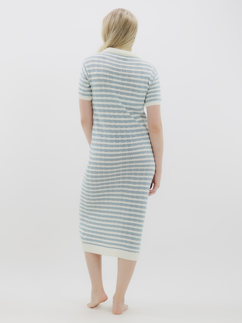 Vivianna Striped Crochet Dress