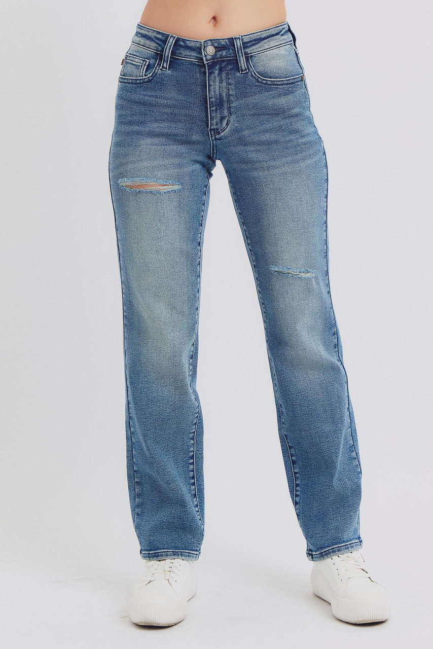 ★★New Balance★★ ARCHON WIDE DENIM PANTS MID BLUE UNION-P Ryley Mid Rise Dad Jeans (Judy Blue)