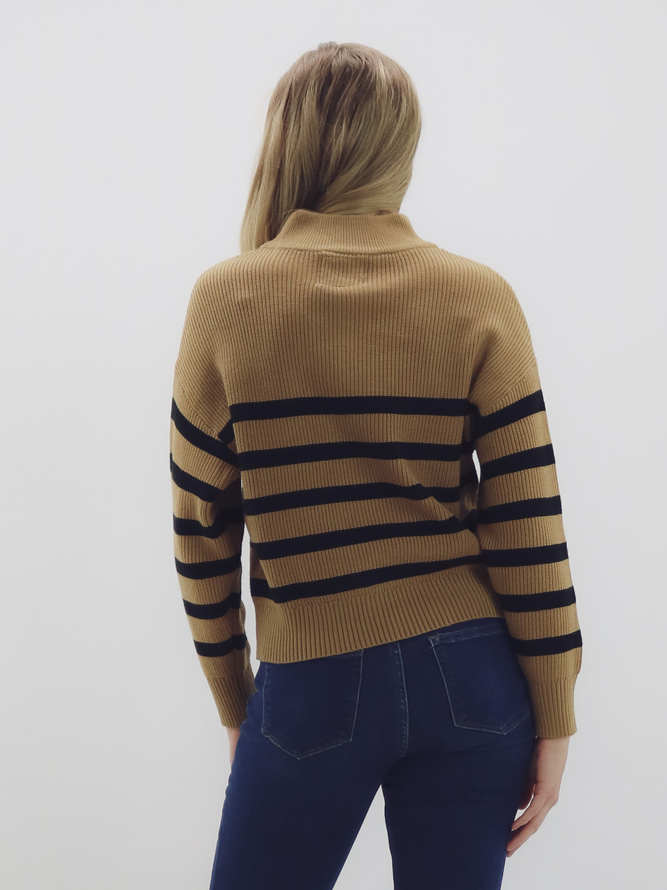 Thread Supply Russel Sweater Camel Stripe
