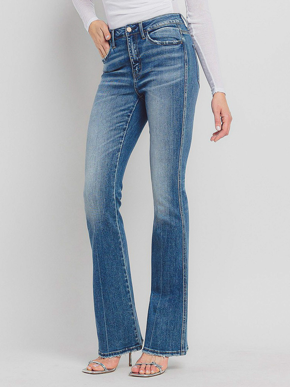 Ariana High Rise Bootcut Jeans (Flying Monkey)