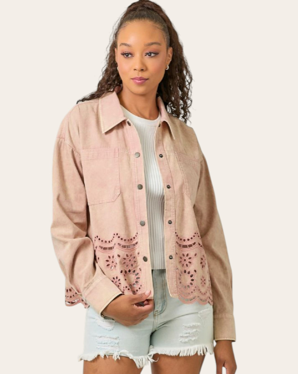 ジャケット・アウター ALUDE lame stitch short jacket ALUDE lame stitch short jacket 【公式通販】