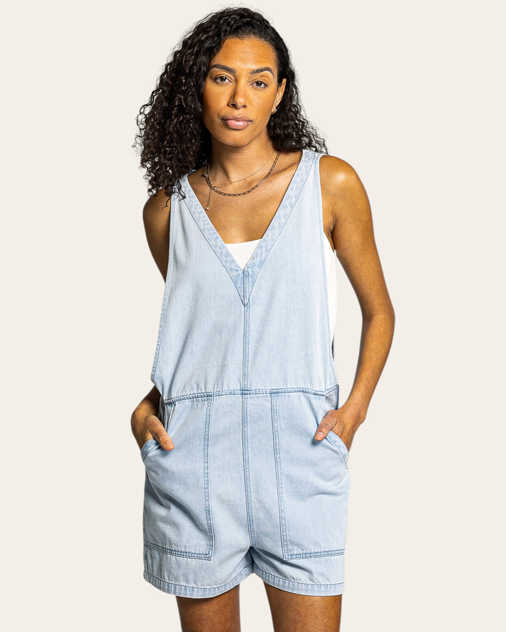 Thread & Supply Rosemary Denim Romper