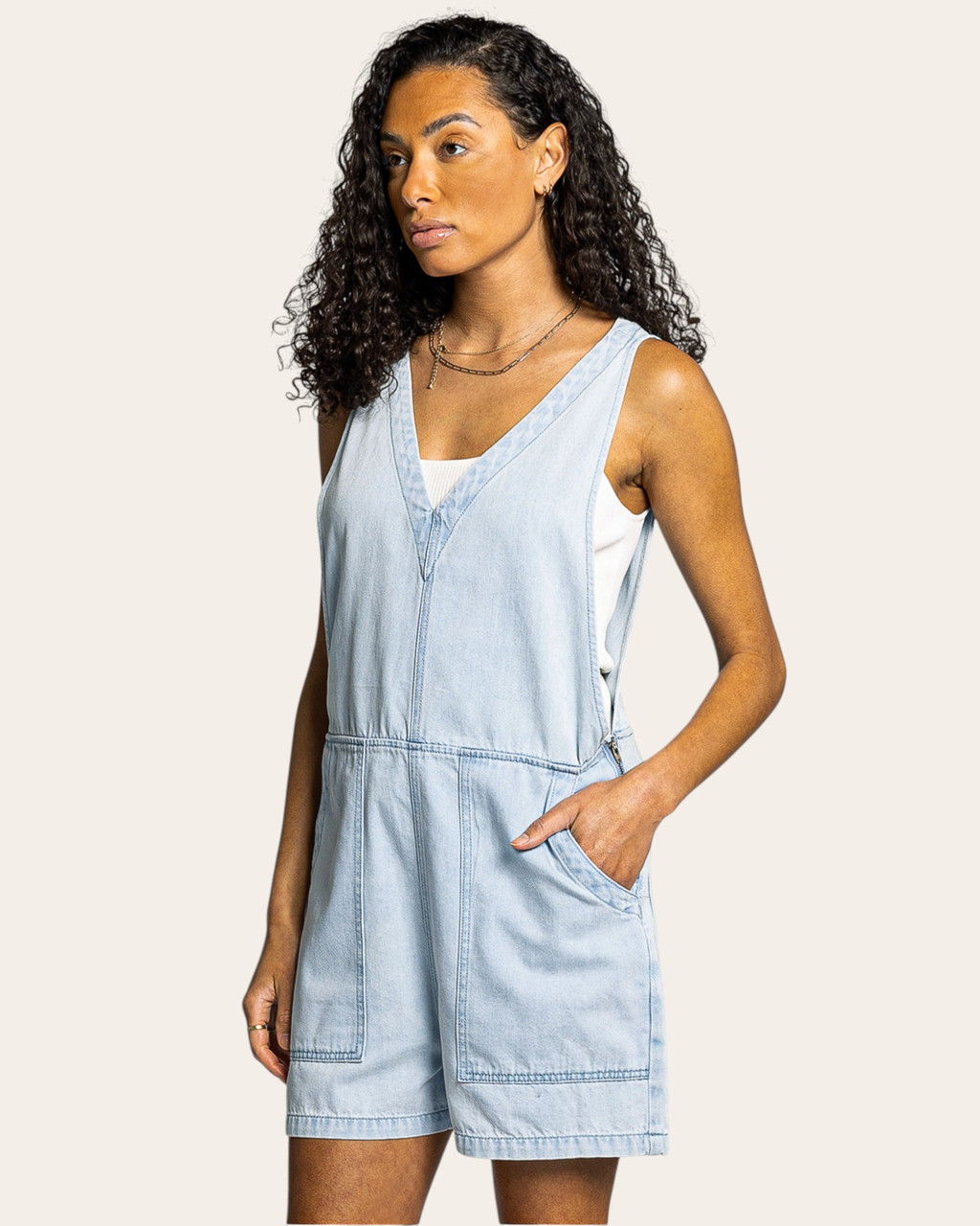 Thread & Supply Rosemary Denim Romper