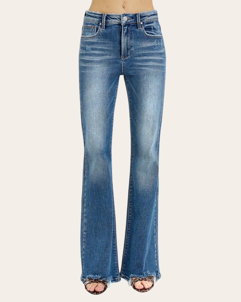 Amber High Rise Flare Jeans