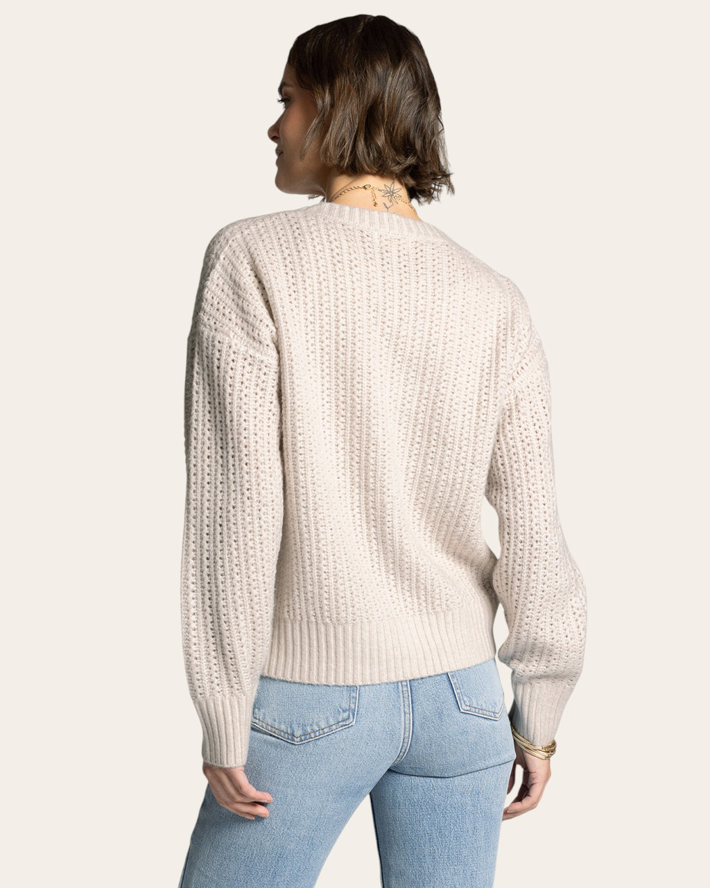 Thread & Supply Amour Cardigan - Ecru | Trendy Threads Roscoe, SD
