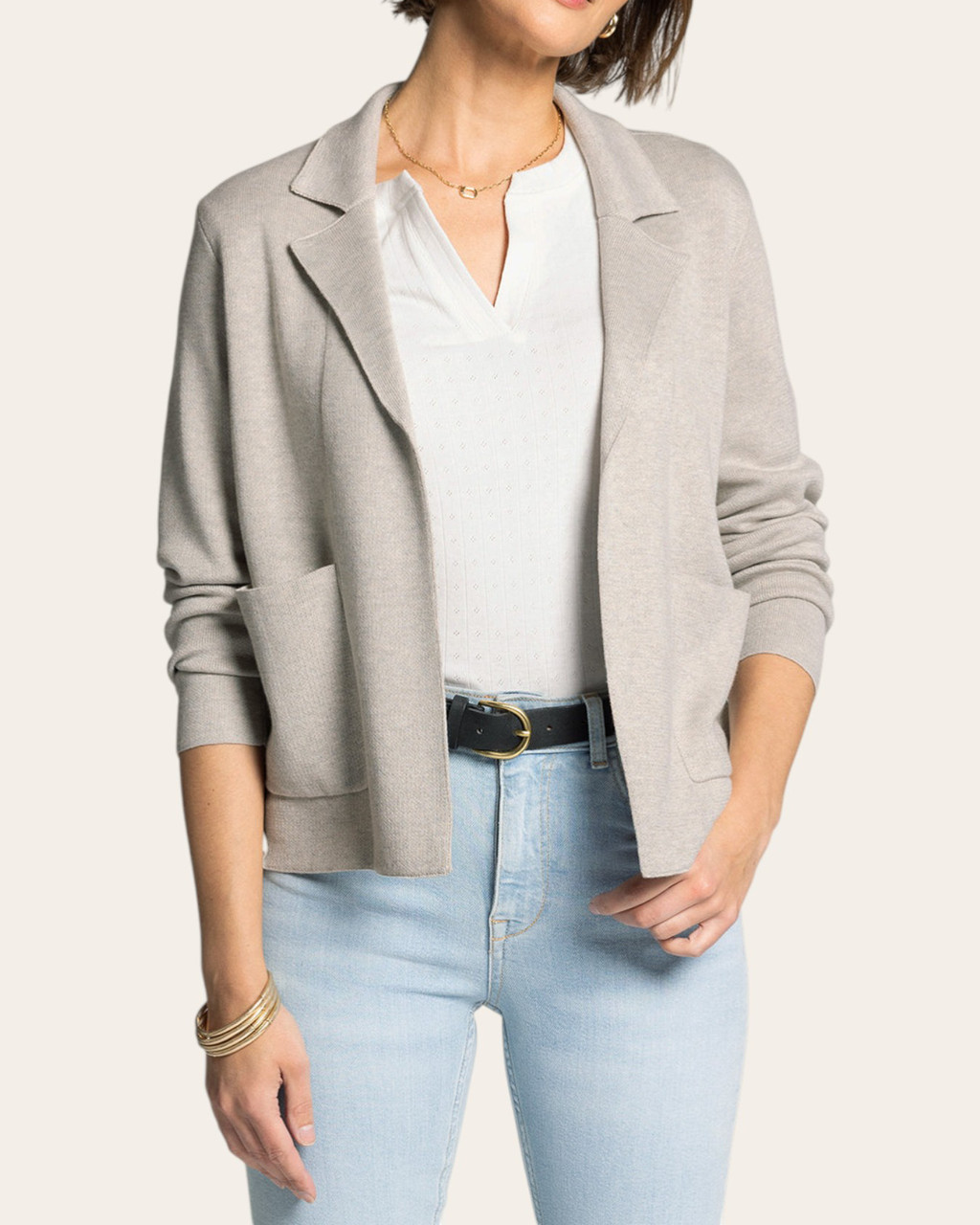 Thread & Supply Naomi Jacket - Heather Taupe | Trendy Threads