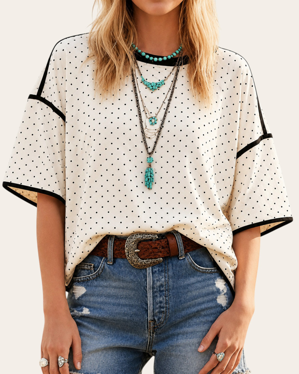 Penny Polka Dot Top | Trendy Threads Women's Boutique Roscoe SD