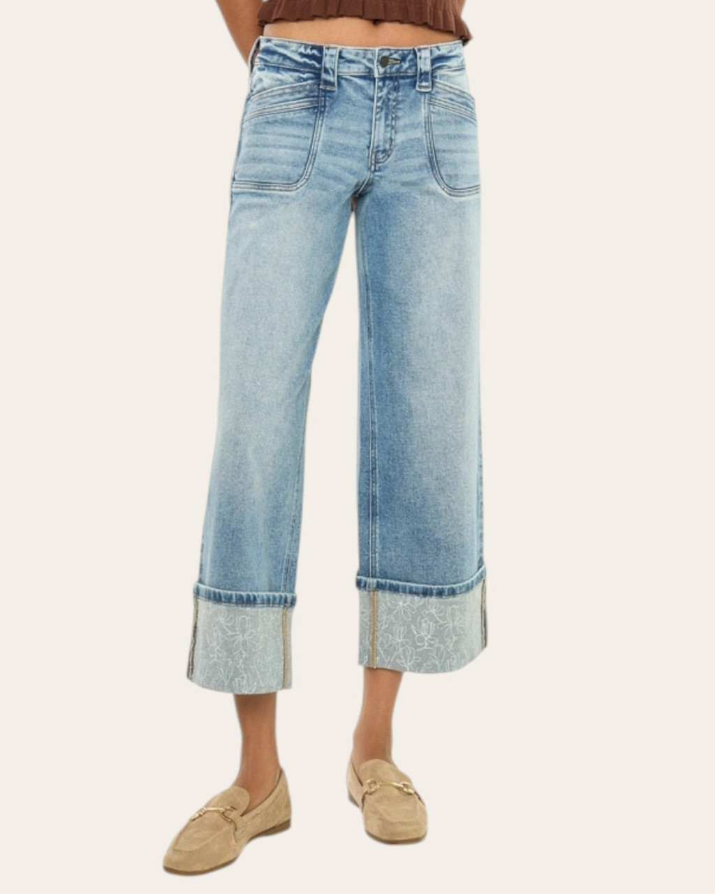 KanCan Mid Rise Wide Jeans LuLu | Trendy Threads Roscoe, SD