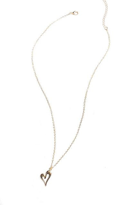 Gabriella Gold Plated Heart Necklace 