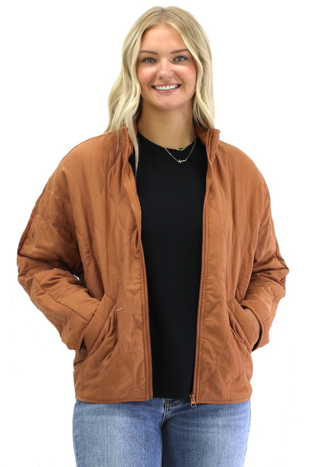 Waverly Quilted Jacket - Camel