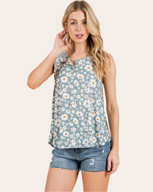 Fun In Fringe Sleeveless Top - Fuchsia
