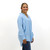 Dedicated Love Oversized Linen Shirt - Blue