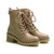 Aleitha Combat Boot by Blowfish - Cream Coffee