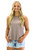 Tulip Side Ribbed Tank - Mocha