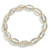 Faceted Beaded Stretch Bracelet - Light Grey