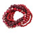Set of Six Red Stretch Bracelets