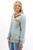 It's Your Moment Quilted Pullover - Grey