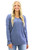If You Only Knew V-Neck Sweater - Steel Blue