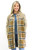 Mystree Fringe Edge Long Plaid Shacket - Camel