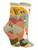 Colorful cactus-themed premium cotton crew socks on a white background.