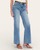 Right Side profile of the Bayeas jeans showing the 20-inch wide leg opening and flattering fit.