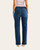 Back view of JBD High Rise Vintage Straight Jeans in Luann dark wash denim showing pocket detail.