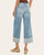 Back view of the flattering KanCan LuLu wide leg jeans perfect for South Dakota spring weather