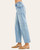 Side profile of Risen Amy slouchy barrel jeans highlighting the relaxed wide leg fit and summer styling.