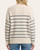 Back view of the Creating Memories striped crew neck sweater showing the tapered hem.