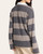 Back angle of the women's Thread and Supply Pierce top featuring thick navy and mocha stripes.