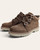 Pair of Corkys Campfire boots in tobacco faux suede ready for fall boutique fashion.