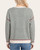 Tara Striped Crewneck Sweater - Dark Sage