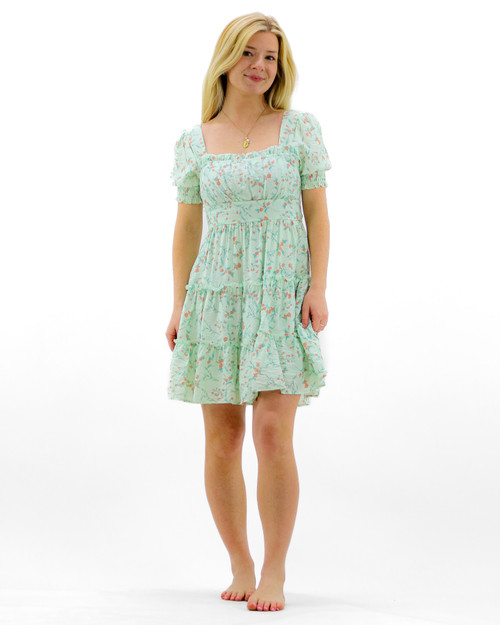 knee length dresses for ladies Cassandra graphic-print maxi dress