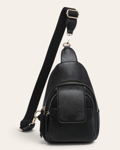 Sophia Sling Bag - Black | Hands-Free Fall Style Trendy Threads Roscoe