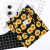 Ayieyill Corduroy Sunflower Tote: Canvas Shoulder Bag with Inner Pocket