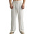 Men's Drawstring Casual Summer Elastic Waist Comfy Linen Straight Trousers
