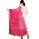 Eloria Women's Silk Blend Bandhani Dupatta: Elegant Indian stole with Gotta Patti detailing