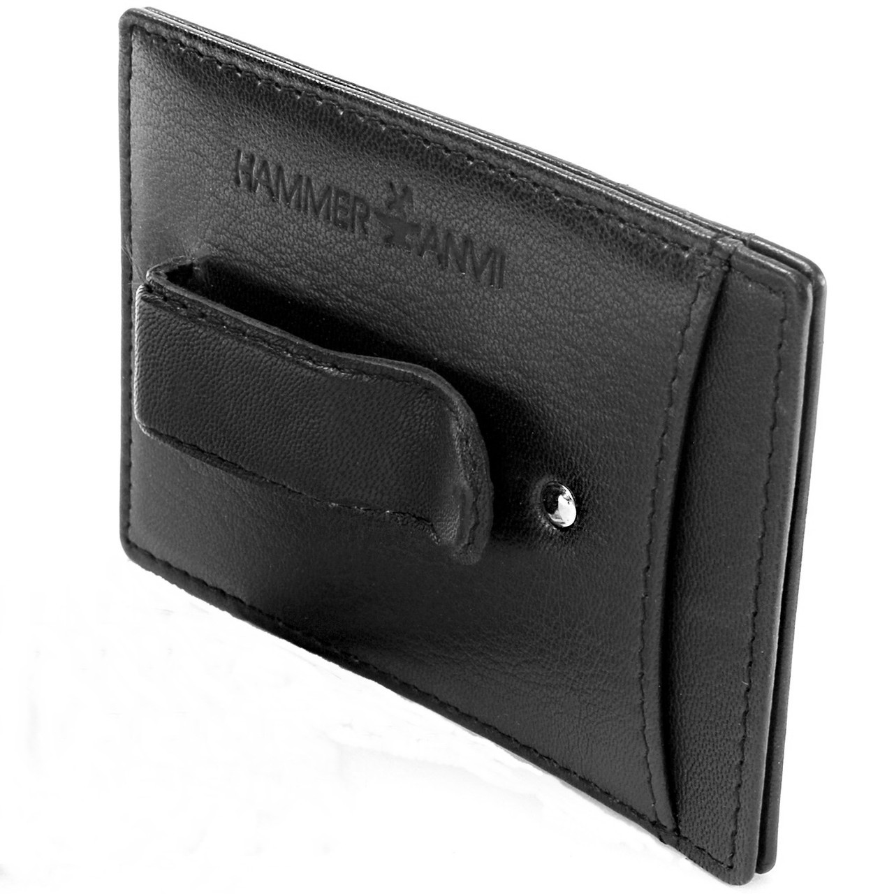 Alpine Swiss Mens RFID Safe Magnetic Money Clip Wallet Slim Front