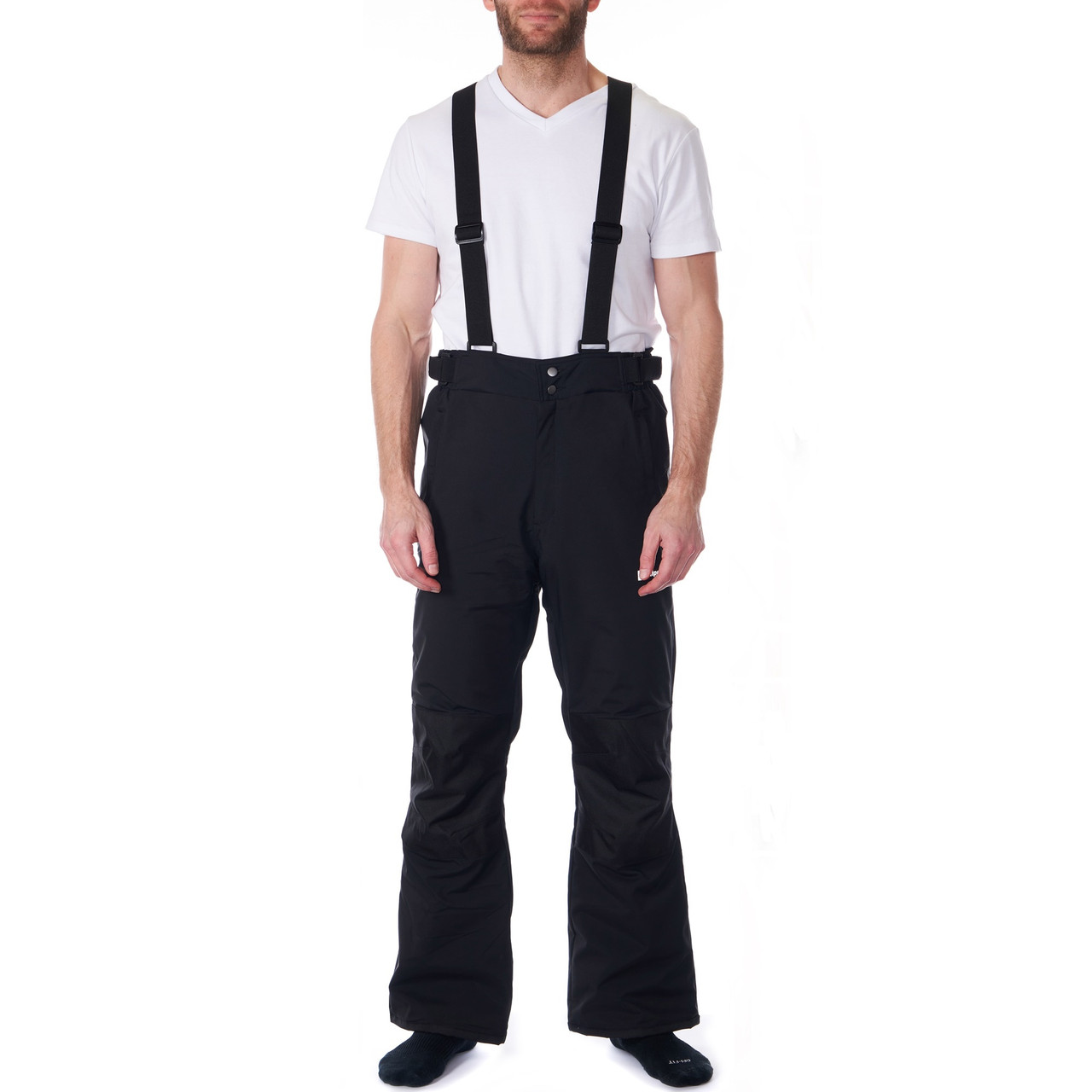 New Unisex Ski Pants Pink Oversize Suspenders Trousers For Men