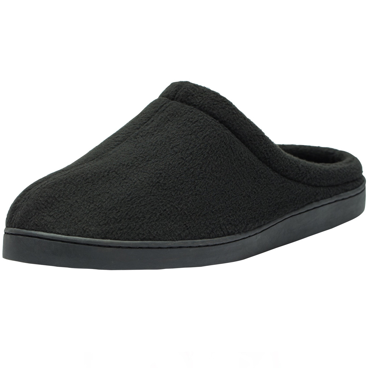 Alpine Swiss Peter Mens Memory Foam Wide Fleece Clog Slippers Slip On House  Shoes