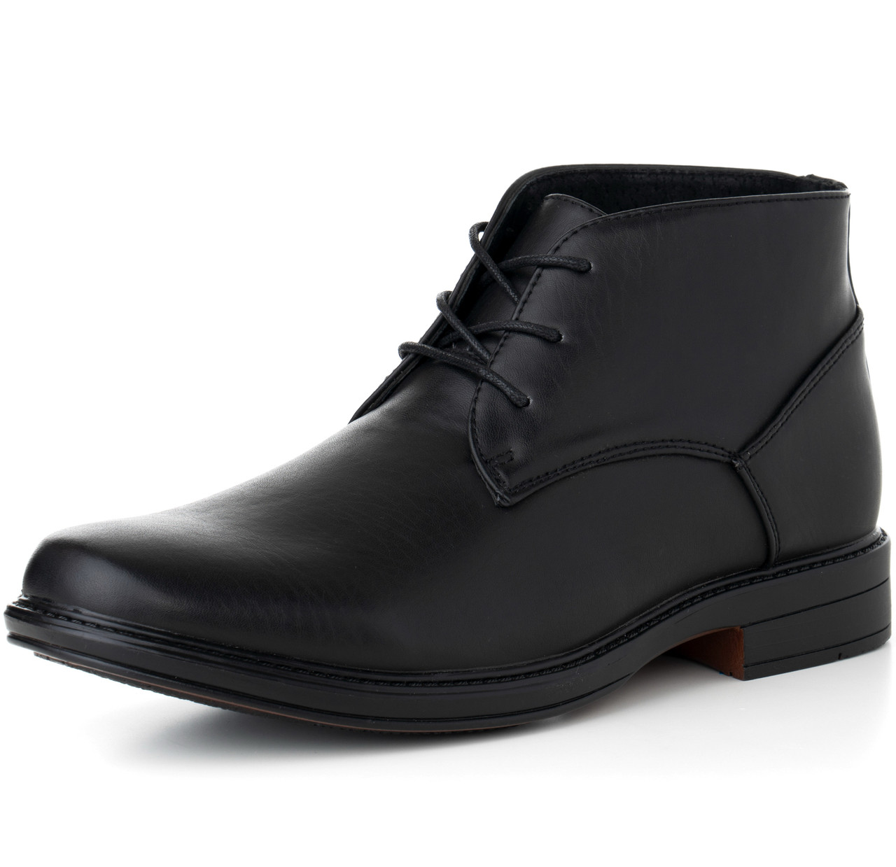 mens leather lace up ankle boots