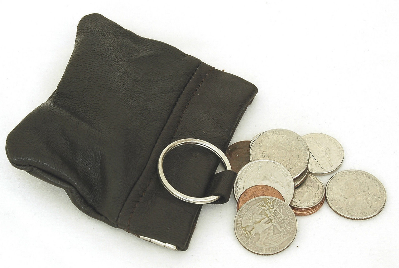Leather looking Wallet with Metal Coin Sorter Trusty Coin Pouch Pocket Purse  Or Car For Quick Change purple - Walmart.com