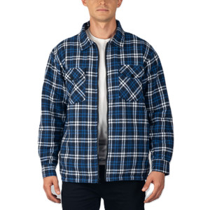 Alpine Swiss Felix Mens Shirt Jacket Zip Up Flannel Fleece Lined Shacket Alpine Swiss Felix Mens Shirt Jacket Zip Up Flannel Fleece Lined Shacket
