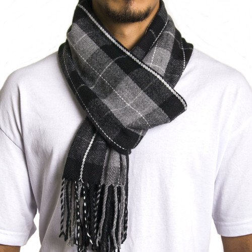 Alpine Swiss Mens Plaid Scarf Softer Than Cashmere Scarves Winter