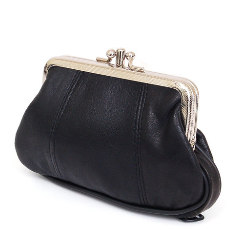 Credit Card Holder For Women, Detachable Kiss Lock Coin Purse