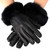 Alpine Swiss Womens Dressy Gloves Genuine Leather Thermal Lined Faux Fur Cuffs