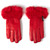 Alpine Swiss Womens Dressy Gloves Genuine Leather Thermal Lined Faux Fur Cuffs