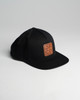 Leather Patch Snapback Hat
